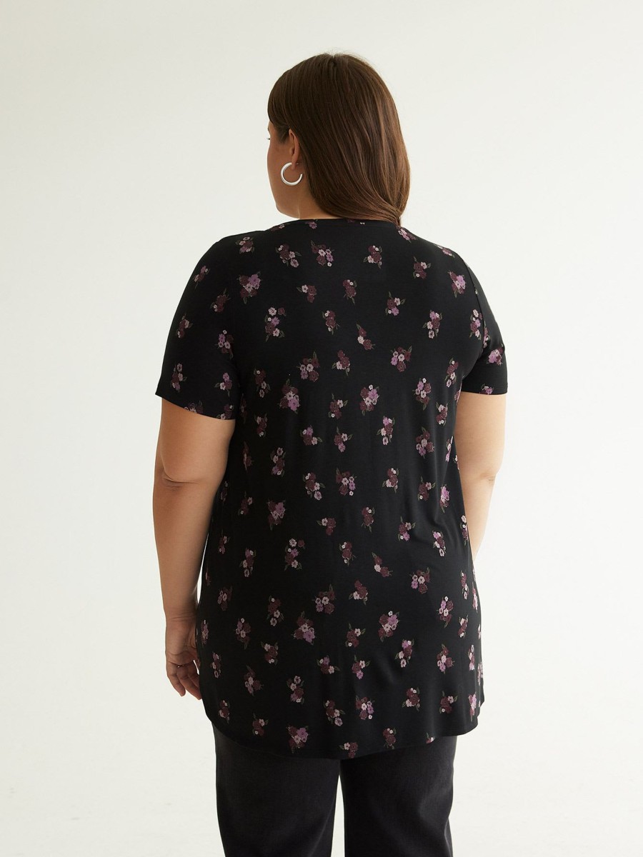 Clothing Penningtons | Printed Modern-Fit V-Neck Tunic - Penn. Essentials