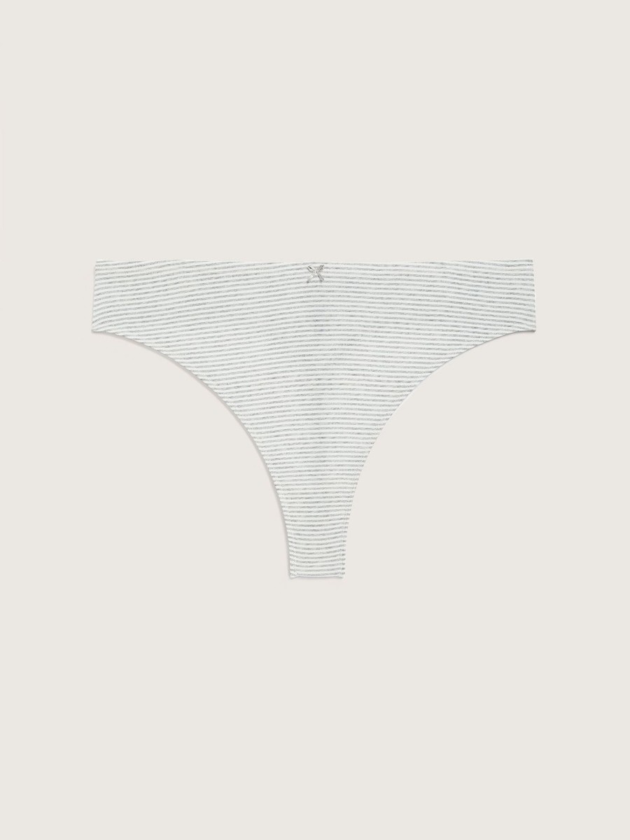 Lingerie Penningtons | Striped Thong With Bow - Ti Voglio