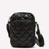 Clothing Penningtons | Black Quilted Mini Crossbody Bag - Active Zone