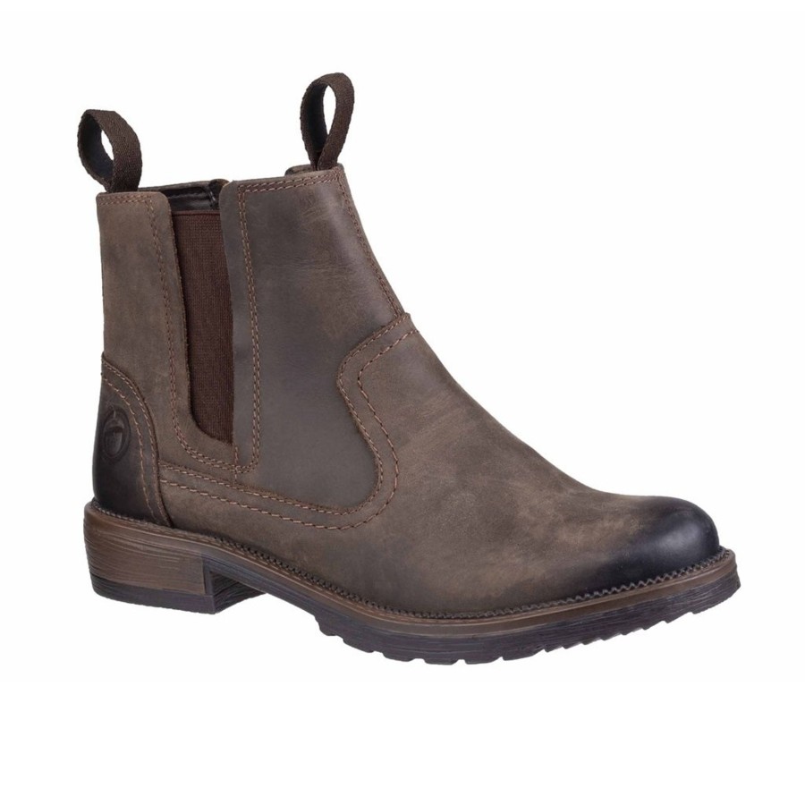 Shoes Penningtons | Cotswold - Womens/Ladies Laverton Slip On Leather Ankle Boot - Penningtons