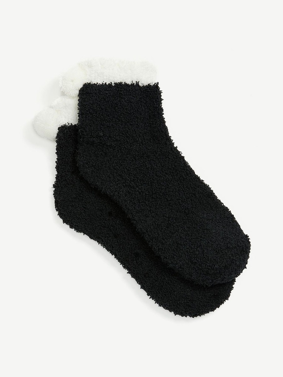 Accessories Penningtons | Soft Fleece Socks With Pompoms - Ti Voglio