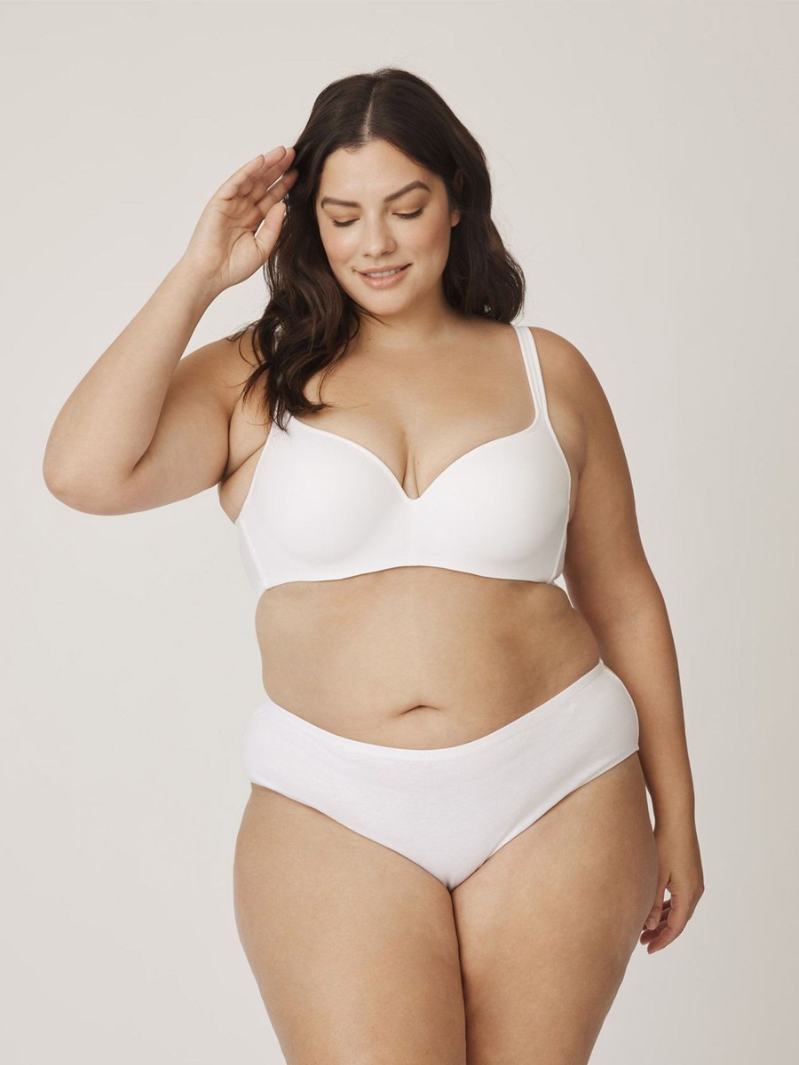 Lingerie Penningtons | White Microfiber Underwire T-Shirt Bra - D Esse Collection