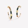 Accessories Penningtons | Open Hoop Earrings With Stones