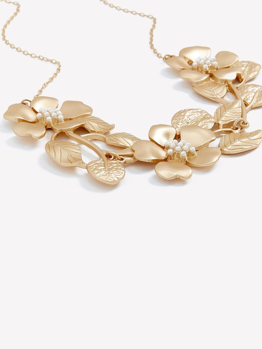 Accessories Penningtons | Short Matte Flower Necklace