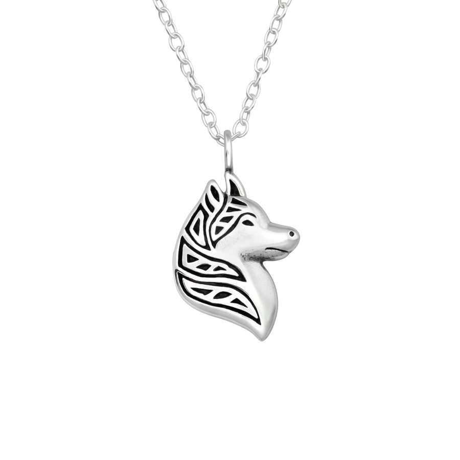 Accessories Penningtons | Sterling Silver Wolf Pendant - Ag Sterling - Penningtons