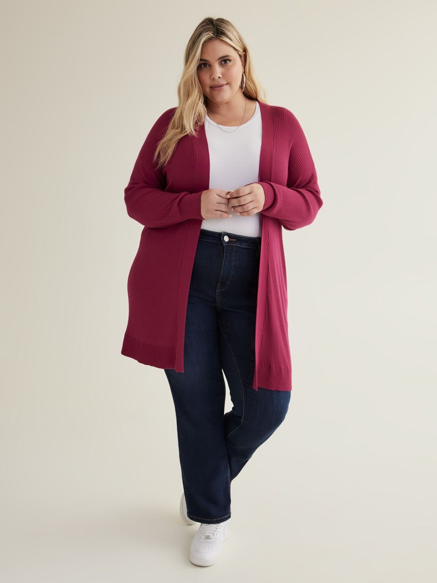 Clothing Penningtons | Ribbed Tunic Open Cardigan - Penn. Essentials