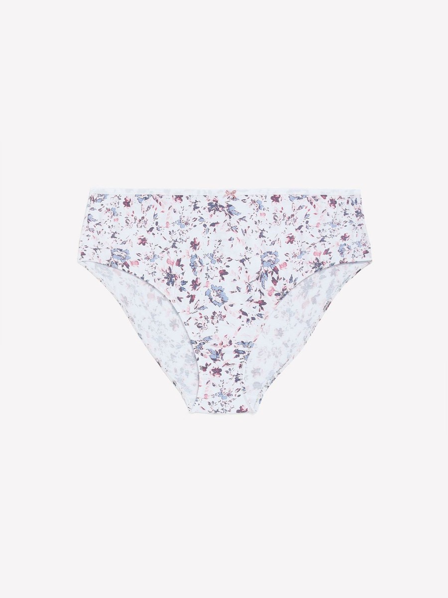 Lingerie Penningtons | High-Cut Cotton Brief With Flower Print - Ti Voglio