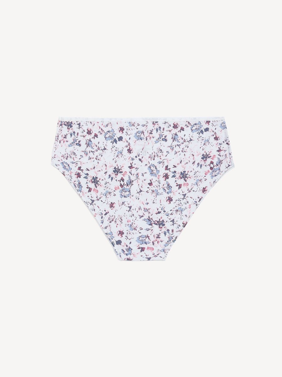 Lingerie Penningtons | High-Cut Cotton Brief With Flower Print - Ti Voglio