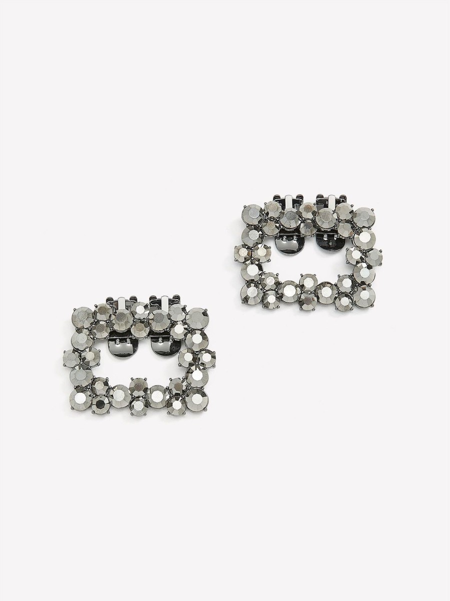 Shoes Penningtons | Square Rhinestone Shoe Clips, Set Of 2