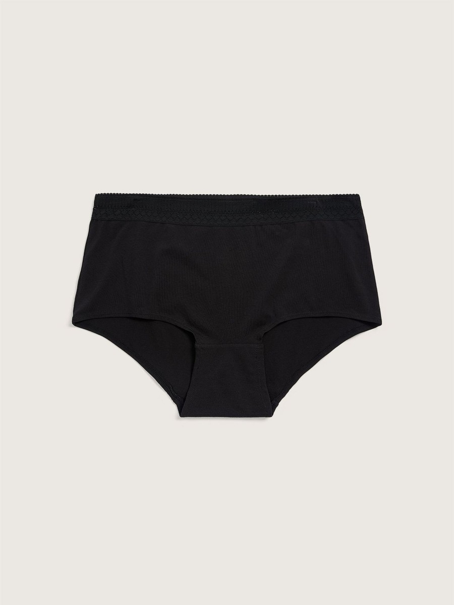 Lingerie Penningtons | Jersey Boyshort With Laced Waist - Ti Voglio