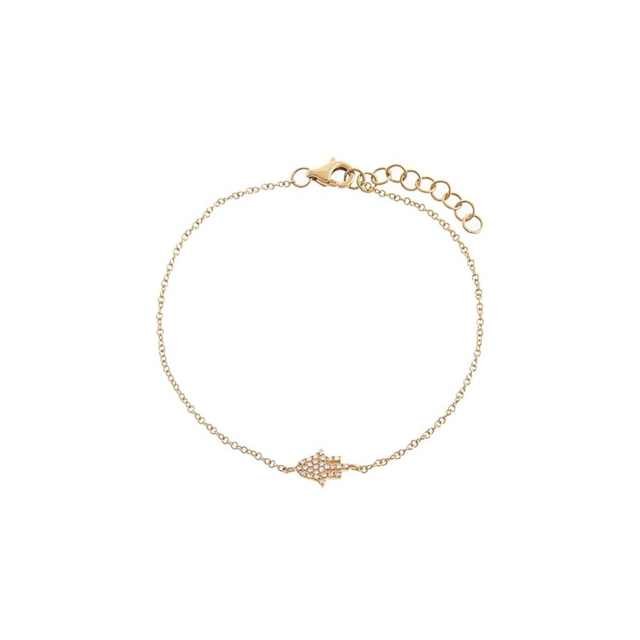 Accessories Penningtons | By Adina Eden -Diamond Pave Hamsa Bracelet 14K - 14K Gold - Penningtons