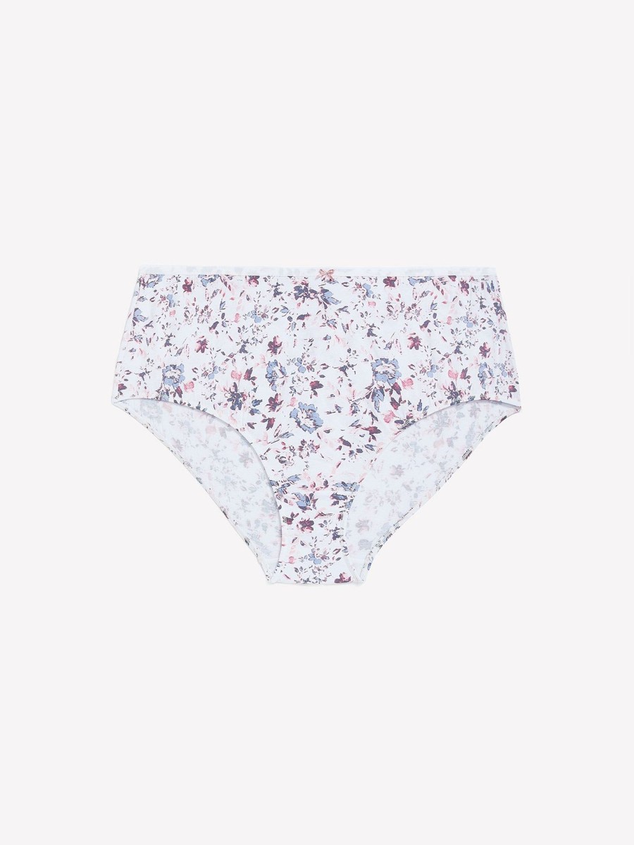 Lingerie Penningtons | Cotton Brief With Flower Print And Bow - Ti Voglio