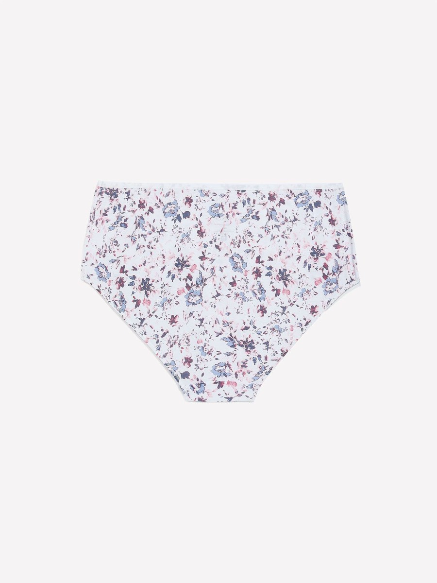 Lingerie Penningtons | Cotton Brief With Flower Print And Bow - Ti Voglio