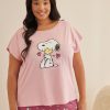 Lingerie Penningtons | Pajama Top With Snoopy Print - Ti Voglio