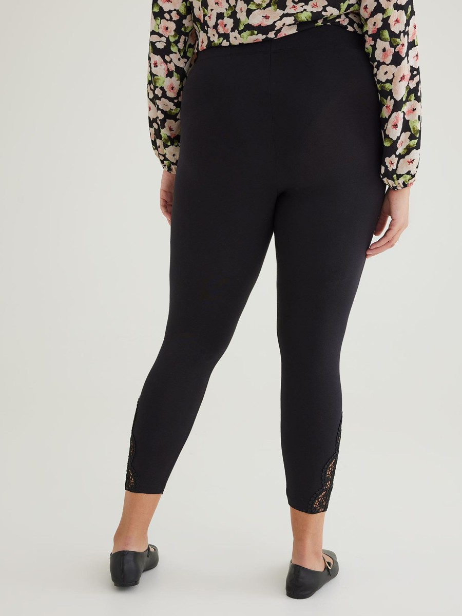 Clothing Penningtons | Fashion Legging With Side Crochet Lace Insert - Penn. Essentials