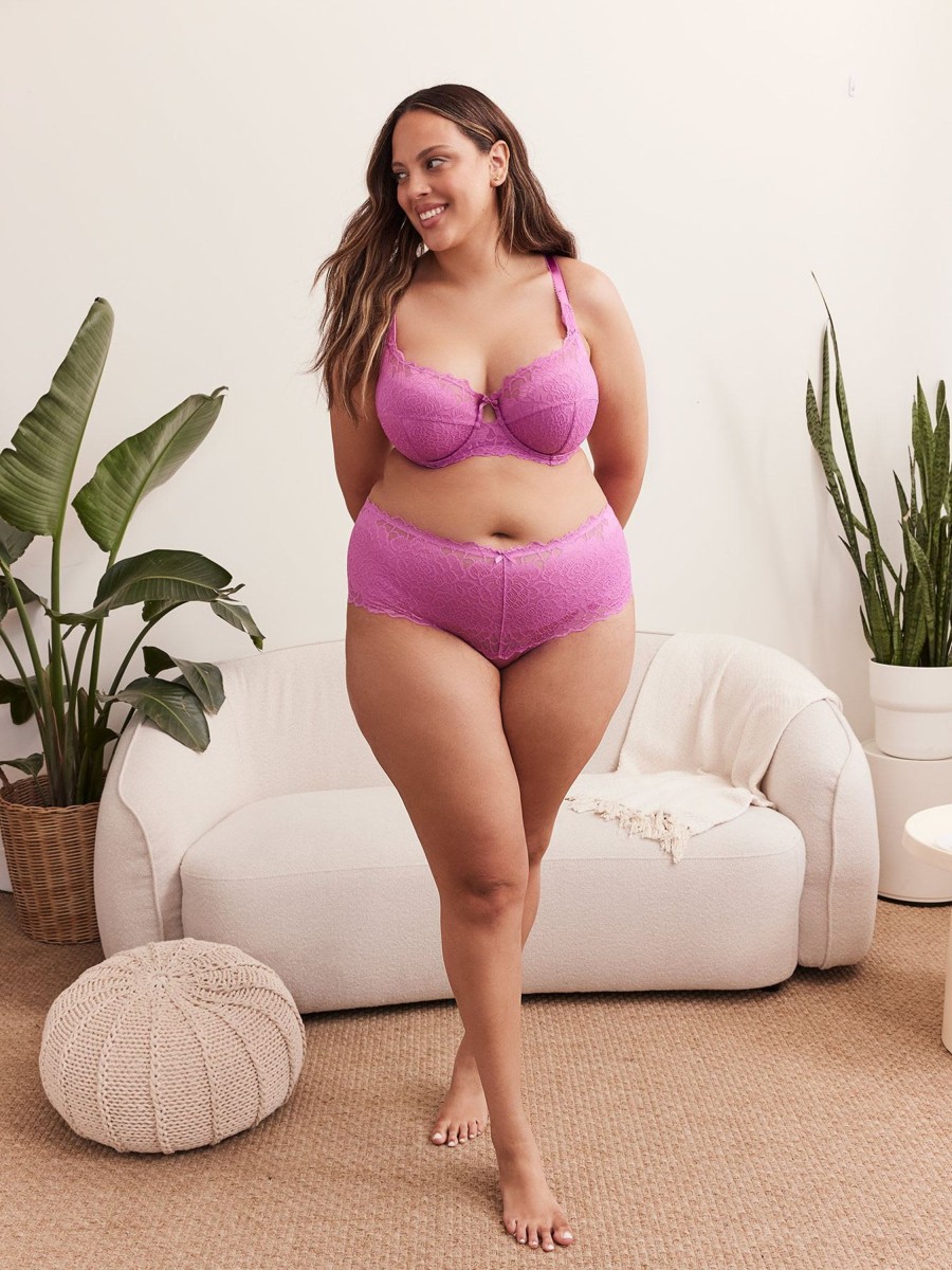 Lingerie Penningtons | Purple Lace Full Brief - D Esse Collection