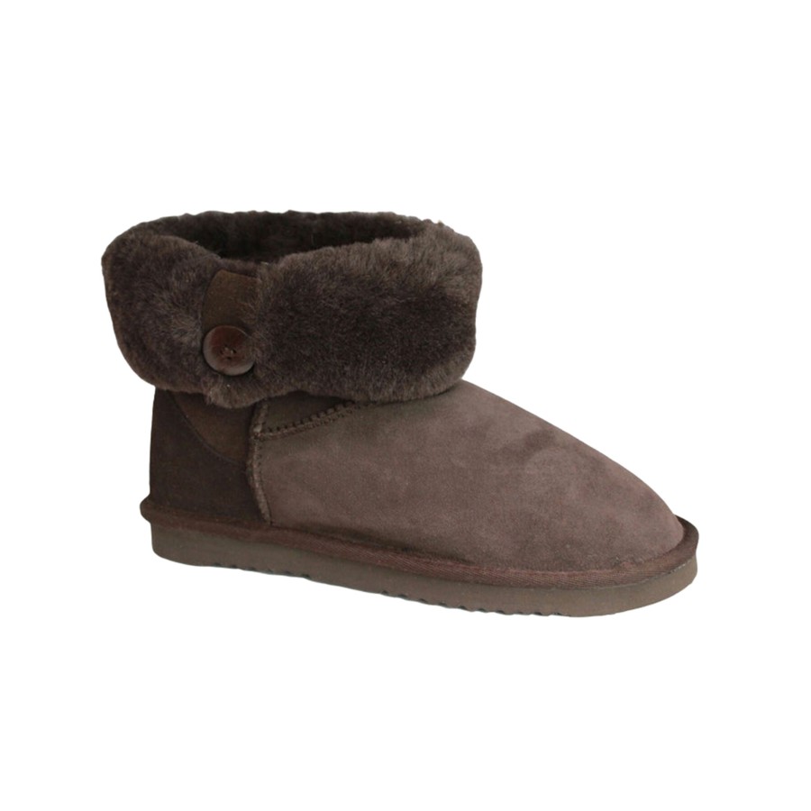 Shoes Penningtons | Eastern Counties Leather - Womens/Ladies Freya Cuff And Button Sheepskin Boots - Penningtons