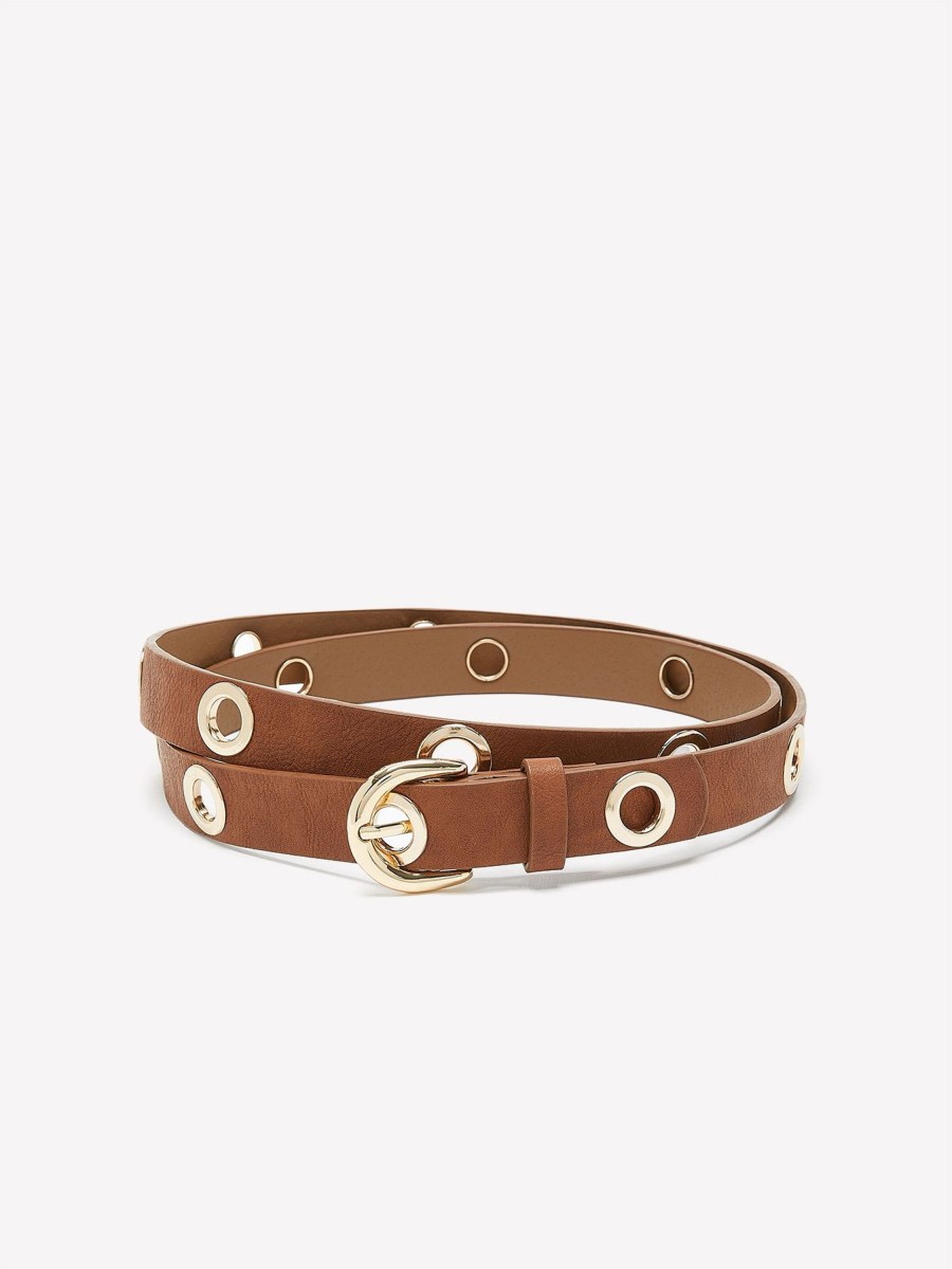 Accessories Penningtons | Denim Belt With Eyelets