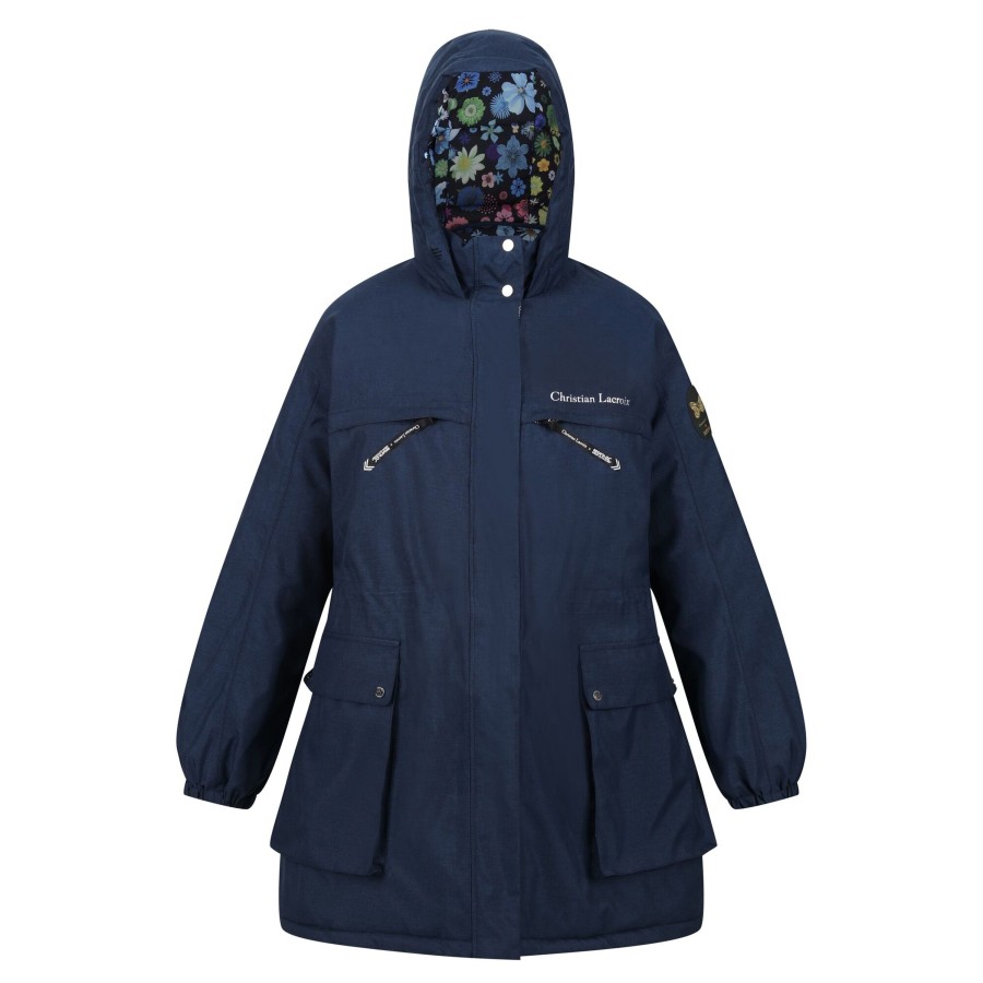 Clothing Penningtons | Regatta - Womens/Ladies Christian Lacroix Cailar Logo Longline Waterproof Jacket - Penningtons