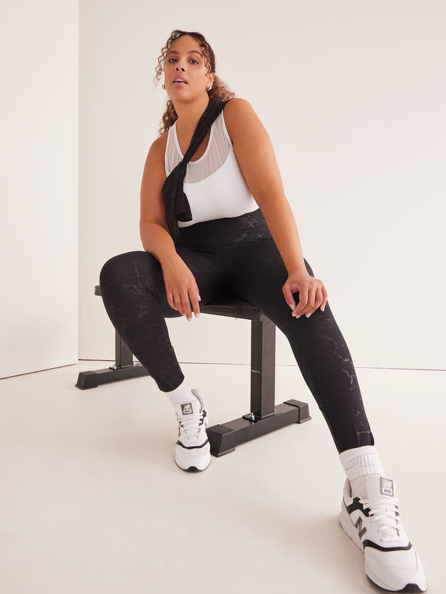 Clothing Penningtons | Foil Printed Legging With Pockets - Active Zone