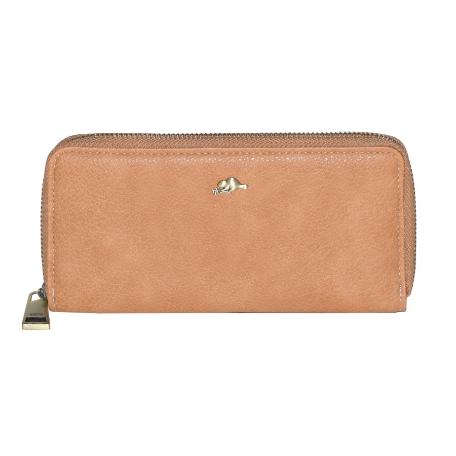 Accessories Penningtons | Roots Ladies Slim Zipper Round Wallet - Penningtons