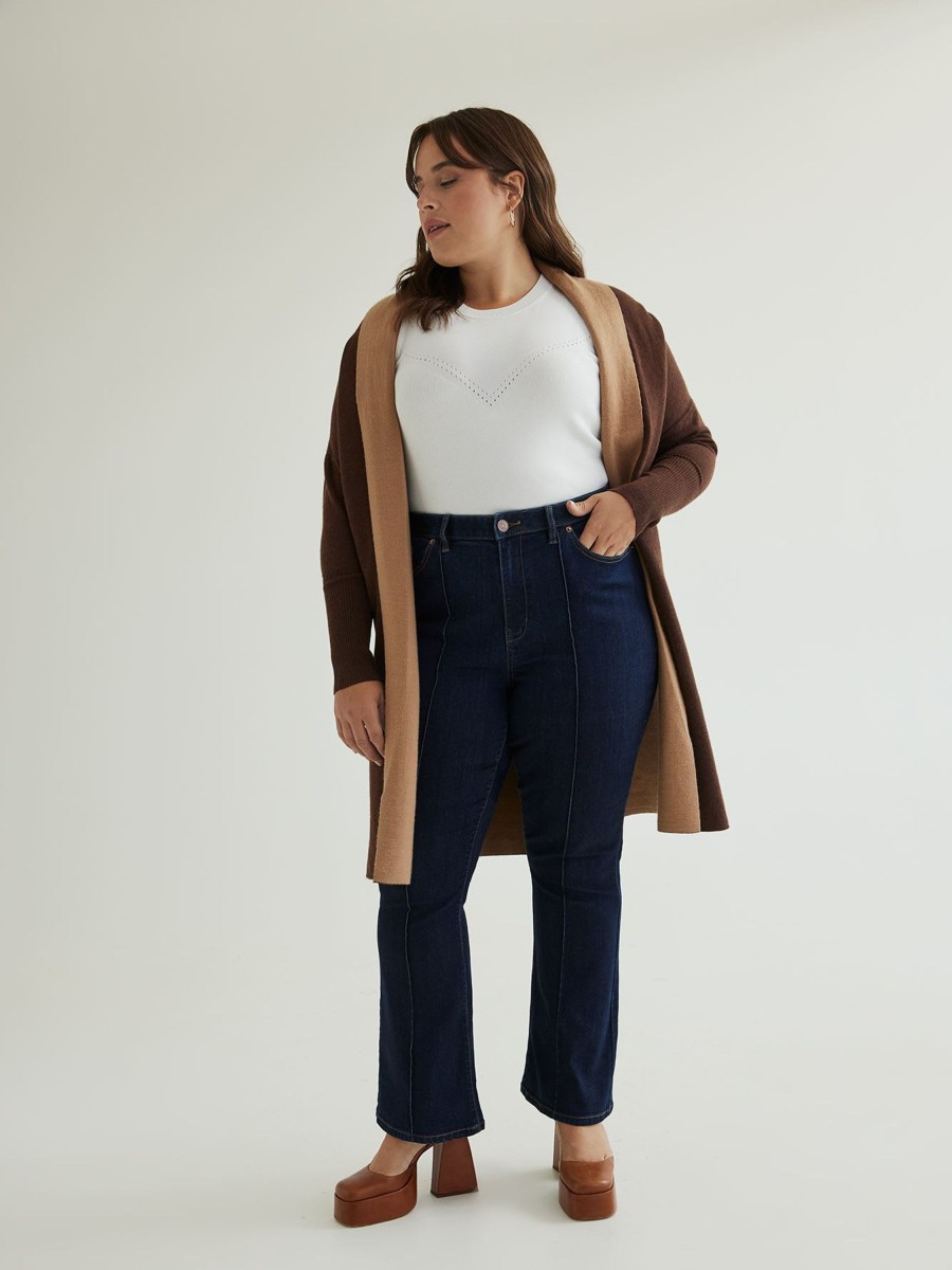 Clothing Penningtons | Responsible, Curvy-Fit Flare-Leg Jeans, Dark Wash - D/C Jeans