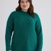 Clothing Penningtons | Pointelle Sweater With Scallop Edges