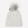 Accessories Penningtons | Nep Yarn Cuff Beanie With Pompom