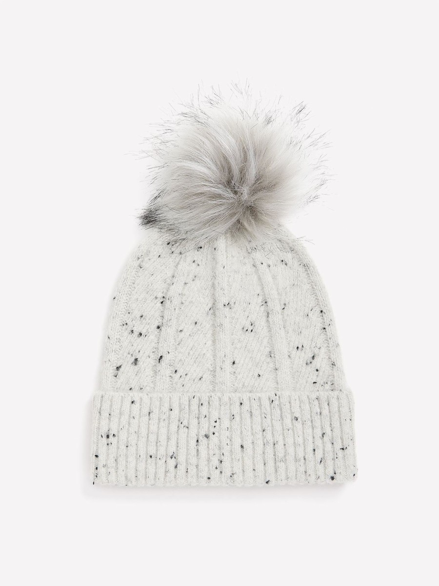 Accessories Penningtons | Nep Yarn Cuff Beanie With Pompom