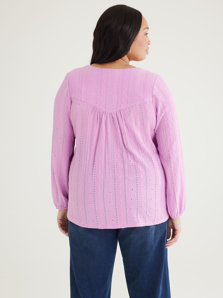 Clothing Penningtons | Buttoned-Down Top With Long Bubble Sleeves