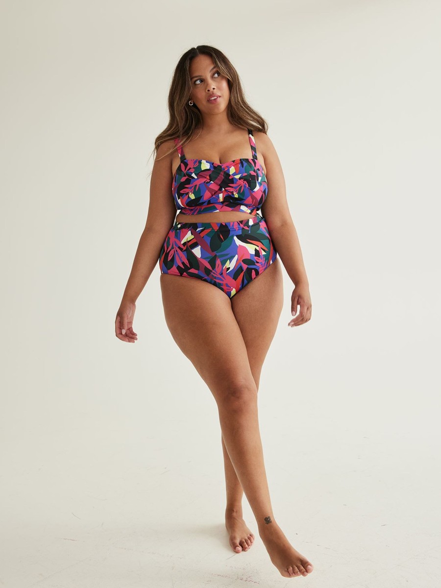 Clothing Penningtons | Reversible Tropical High-Waisted Swim Brief