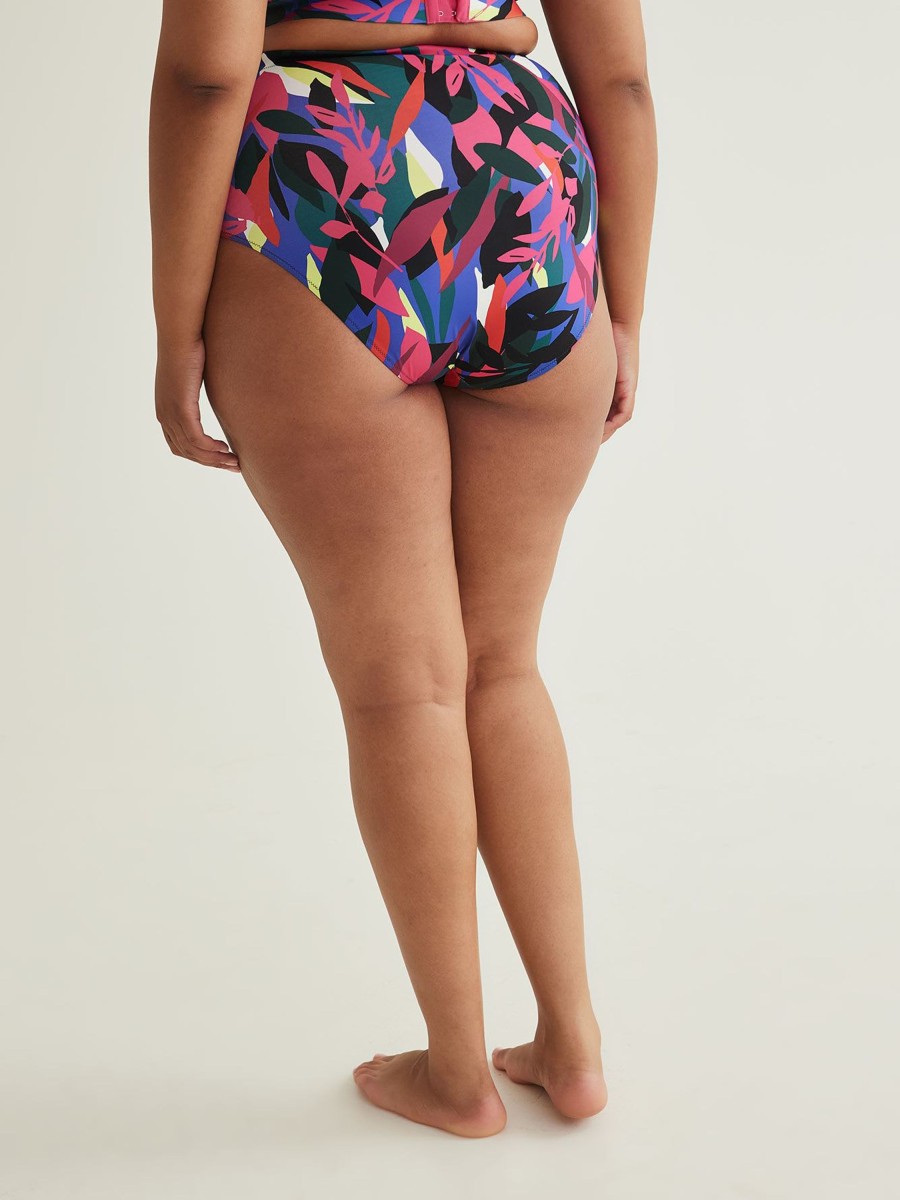 Clothing Penningtons | Reversible Tropical High-Waisted Swim Brief