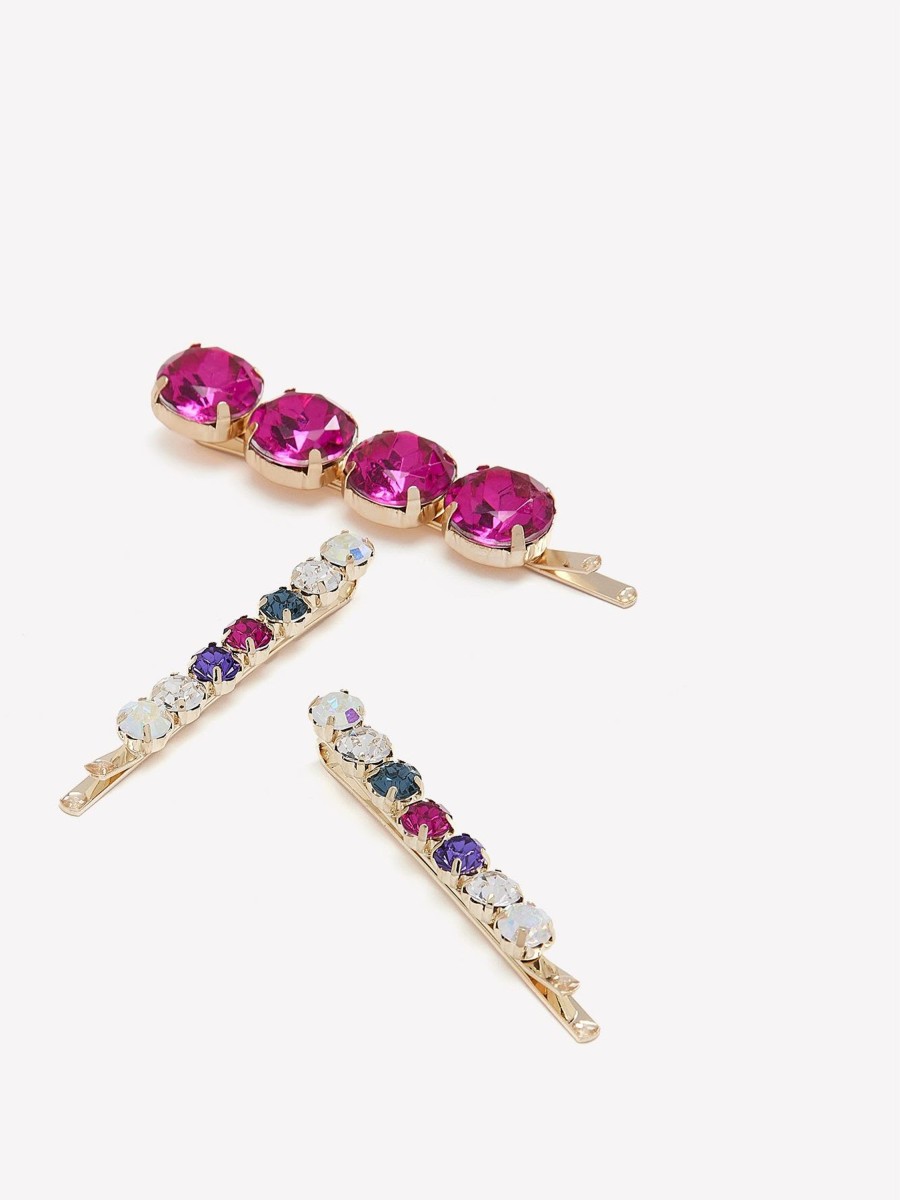 Accessories Penningtons | Assorted Stone Hair Pins, Set Of 3