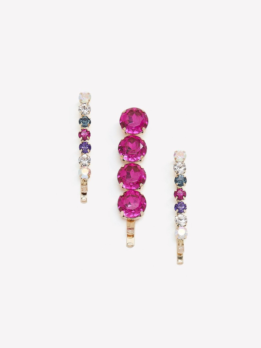 Accessories Penningtons | Assorted Stone Hair Pins, Set Of 3