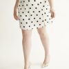 Clothing Penningtons | Dotted Slip Mini Satin Skirt