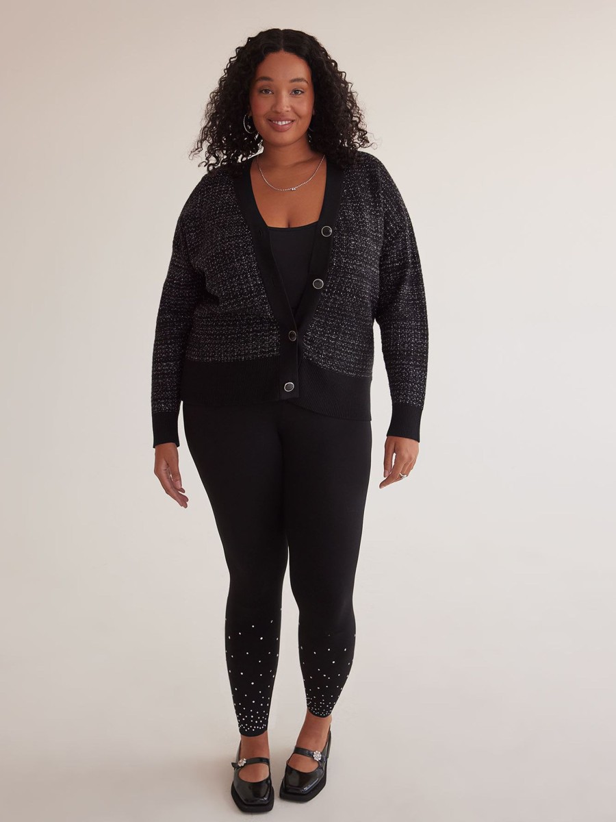 Clothing Penningtons | Responsible, Black Legging With Rhinestone Detail - Penn. Essentials