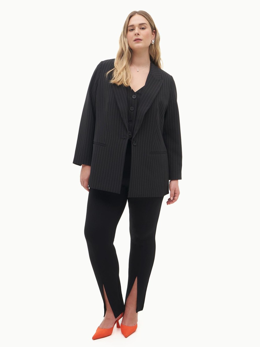 Clothing Penningtons | Single Breasted Pinstripe Blazer - Addition Elle