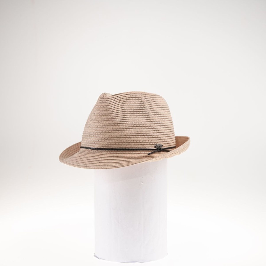 Accessories Penningtons | Canadian Hat 1918 - Fancia Fedora Hat With Leather Cord - Penningtons