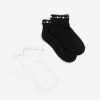 Accessories Penningtons | Crew Socks With Pearl Trim, Pack Of 2