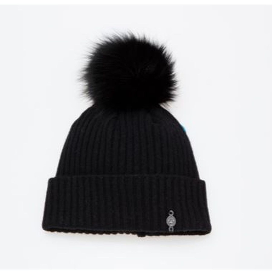 Accessories Penningtons | Harricana - Recycled Cashmere Beanie W Upcycled Fur Pom - Penningtons