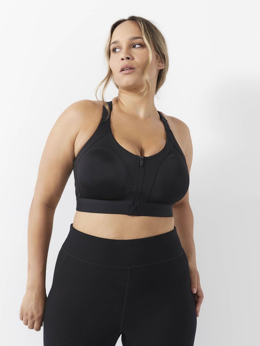 Lingerie Penningtons | Wireless Medium Support Sports Bra With Mesh Inserts - Active Zone