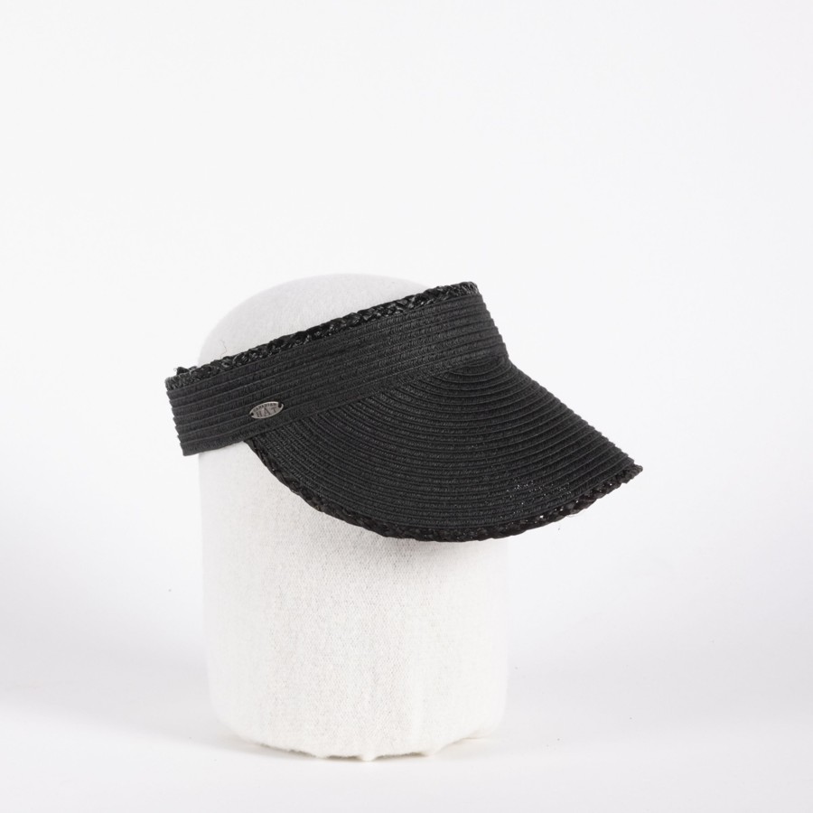 Accessories Penningtons | Canadian Hat 1918 - Vilia- Straw Visor With Raffia Touch - Penningtons