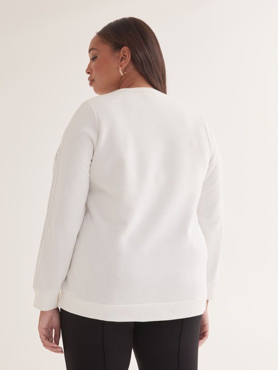 Clothing Penningtons | Crewneck Sweatshirt With Crochet Details