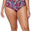 Clothing Penningtons | High-Rise Floral Keiora Swim Bottom - Raisins Curve