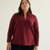 Clothing Penningtons | Mock-Neck Long-Sleeve Sweatshirt