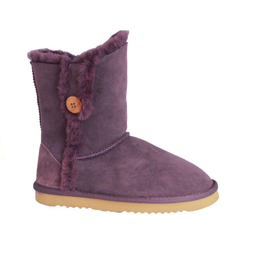 Shoes Penningtons | Eastern Counties Leather - Womens/Ladies Lacey Sheepskin Button Boots - Penningtons