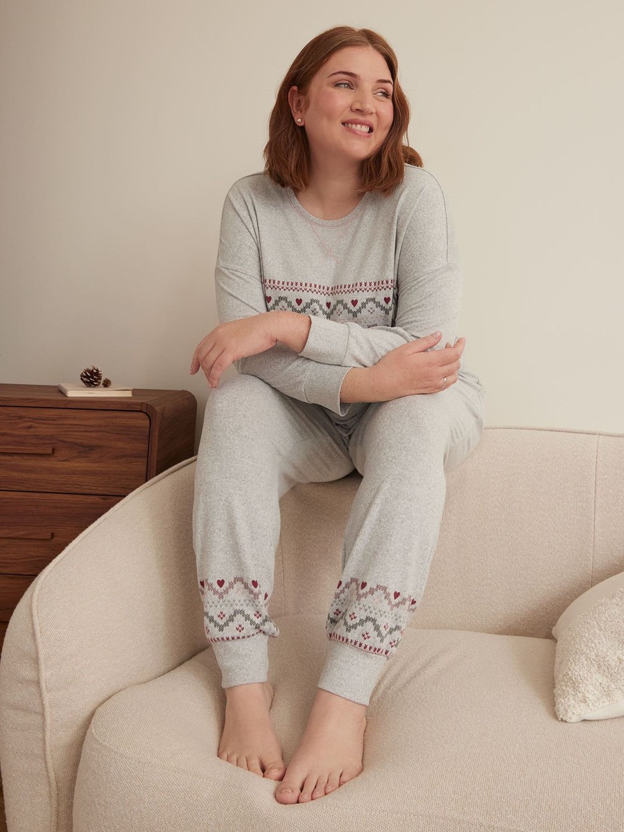 Lingerie Penningtons | Fair Isle Knit Jogger Pyjama Pant - Ti Voglio