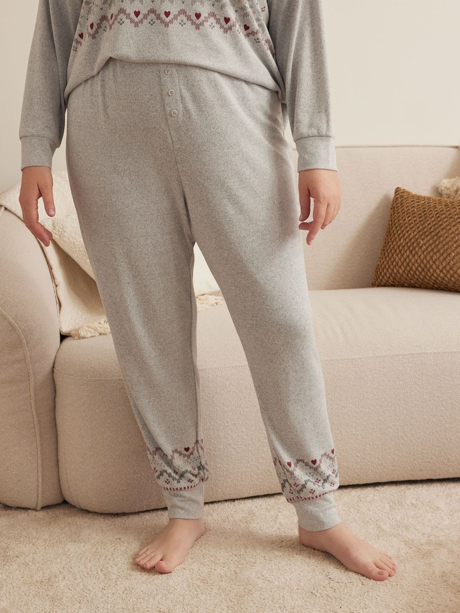 Lingerie Penningtons | Fair Isle Knit Jogger Pyjama Pant - Ti Voglio