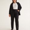 Clothing Penningtons | Responsible, Petite, Black Curvy-Fit Straight-Leg Pant