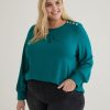 Clothing Penningtons | Responsible, Long-Sleeve Blouse With Crew Neck